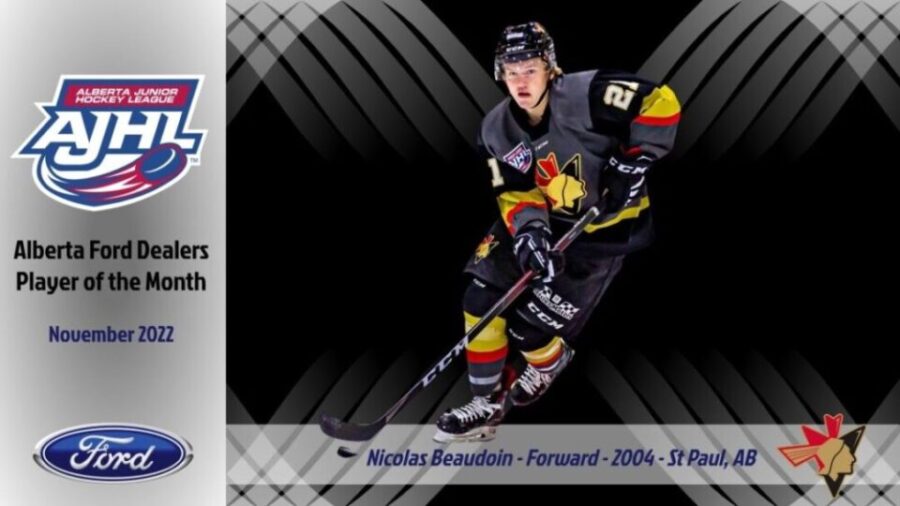 Pontiacs Rookie Nicolas Beaudoin Awarded AJHL Player of the Month